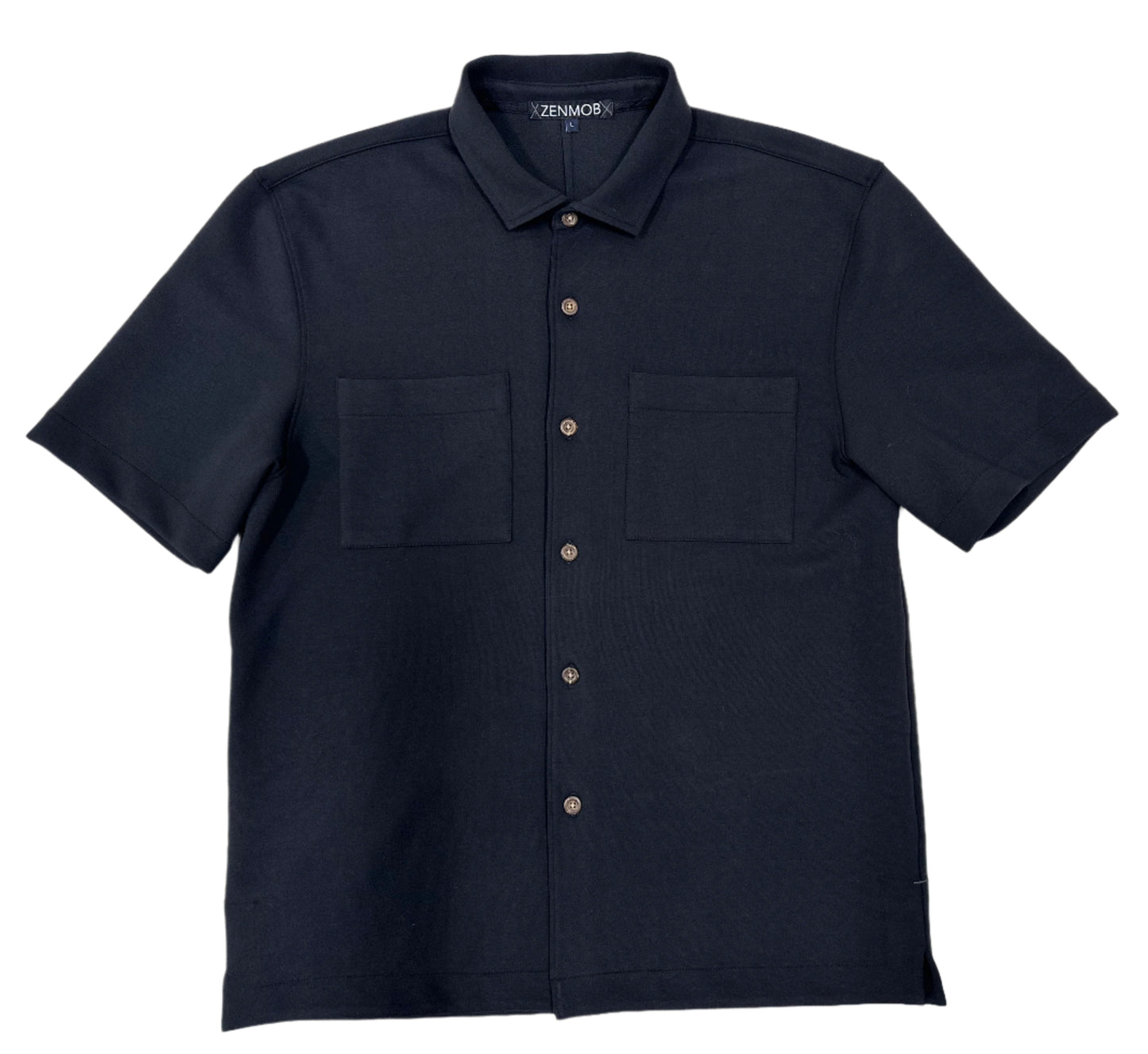short sleeve button tech shirt