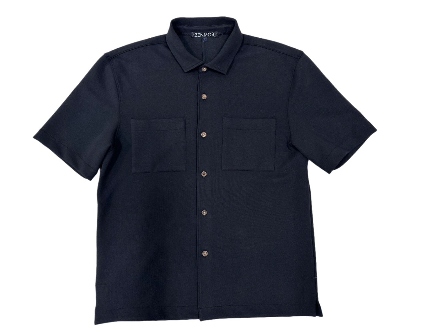 short sleeve button tech shirt