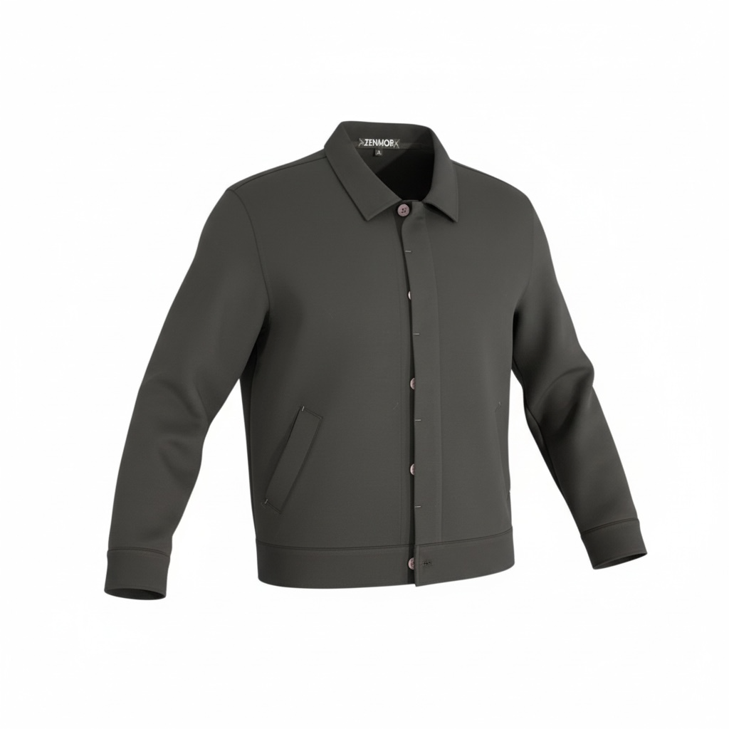 zenmob button down tech jacket